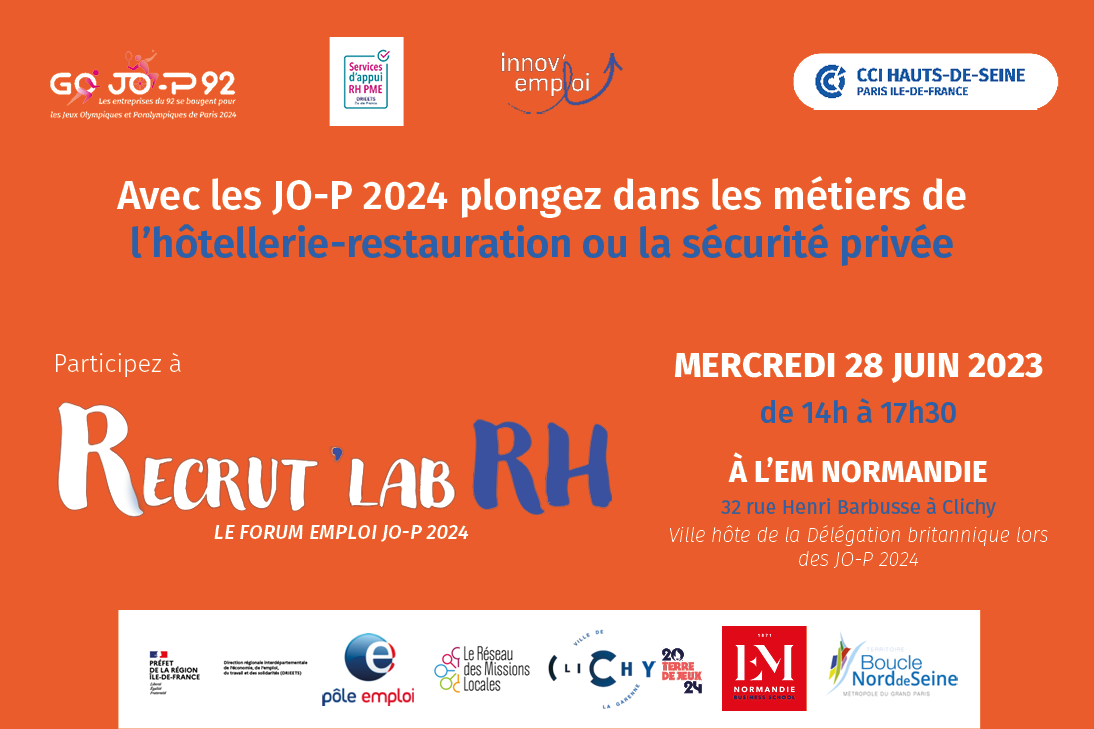 Trouvez votre emploi avec les JO de Paris 2024 !