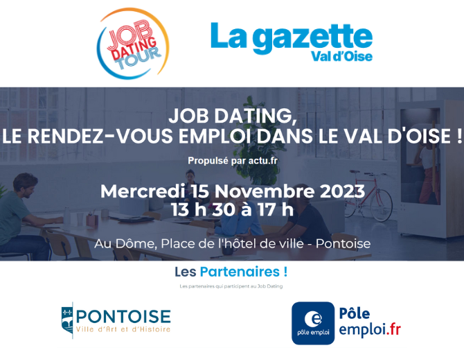 JOB DATING, LE RENDEZ-VOUS EMPLOI DANS LE VAL D’OISE !